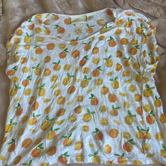 Cynthia Rowley orange top - Picture 1 of 1